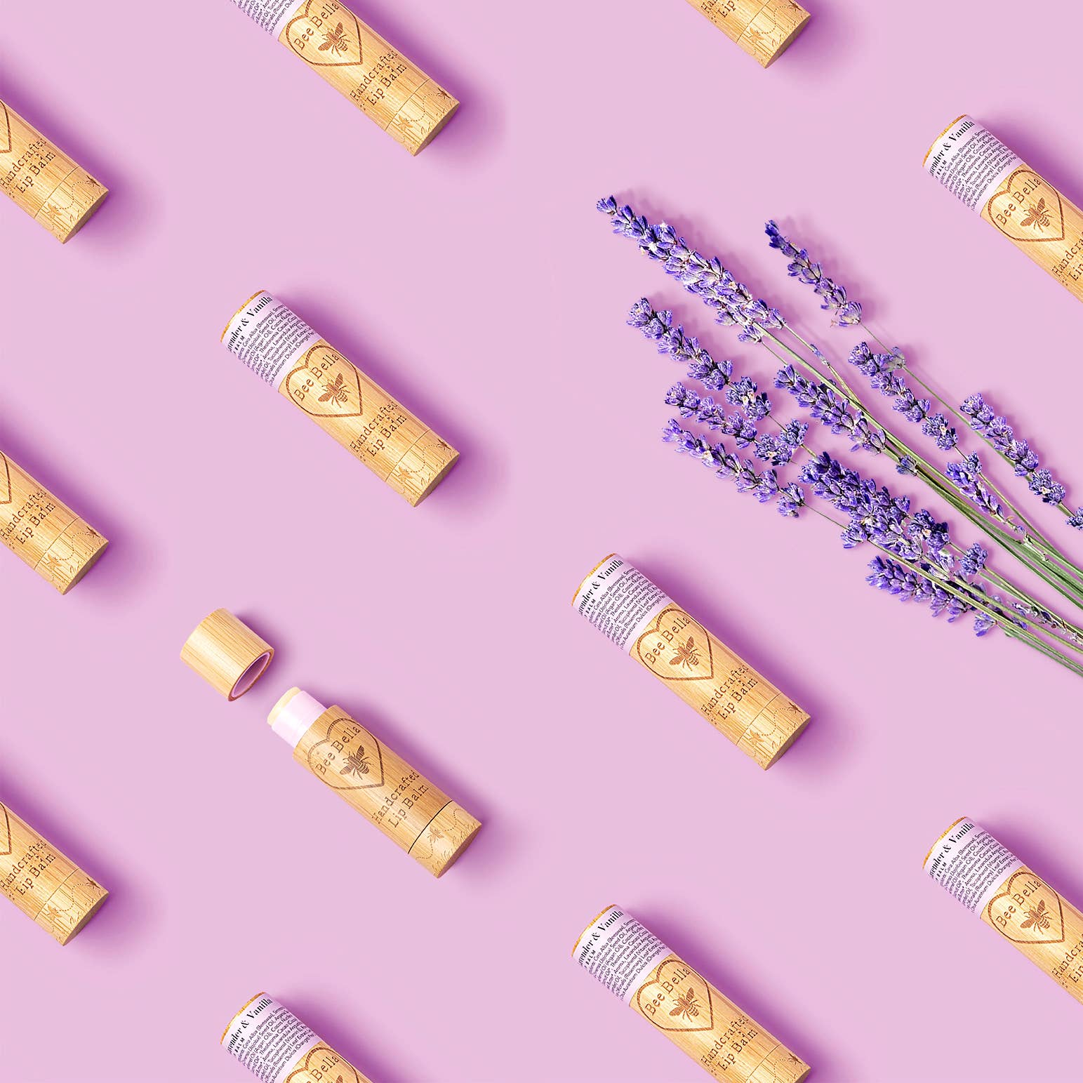 Lavender Vanilla Lip Balm Bee Bella