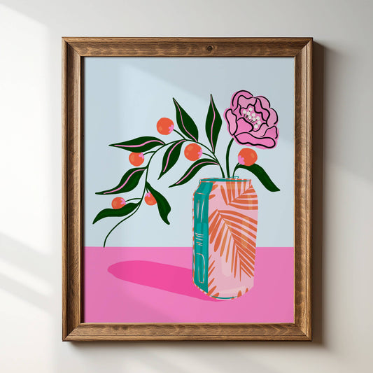 "Flower Can" 8" x 10" Giclée Art Print Tara Reed
