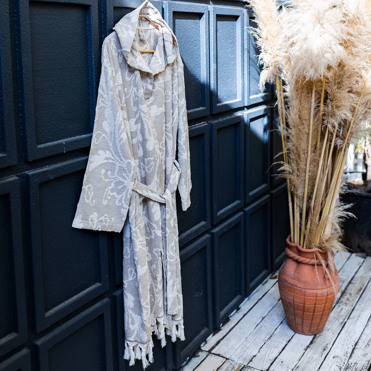 Raised Terry Bathrobe Turkish Cotton Light Quick-dry Resort Kikoya