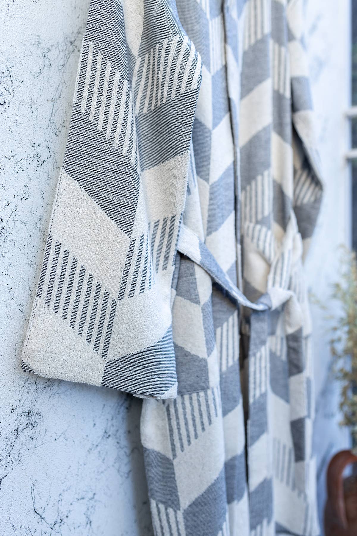 Raised Terry Bathrobe Turkish Cotton Light Weight Quick-dry