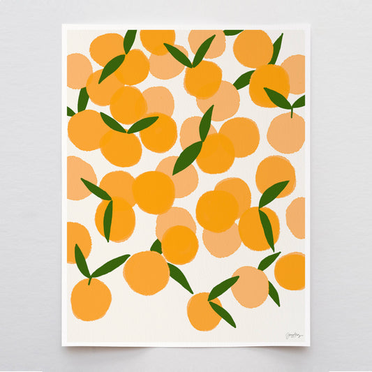 Clementines Fruit Print. Signed.