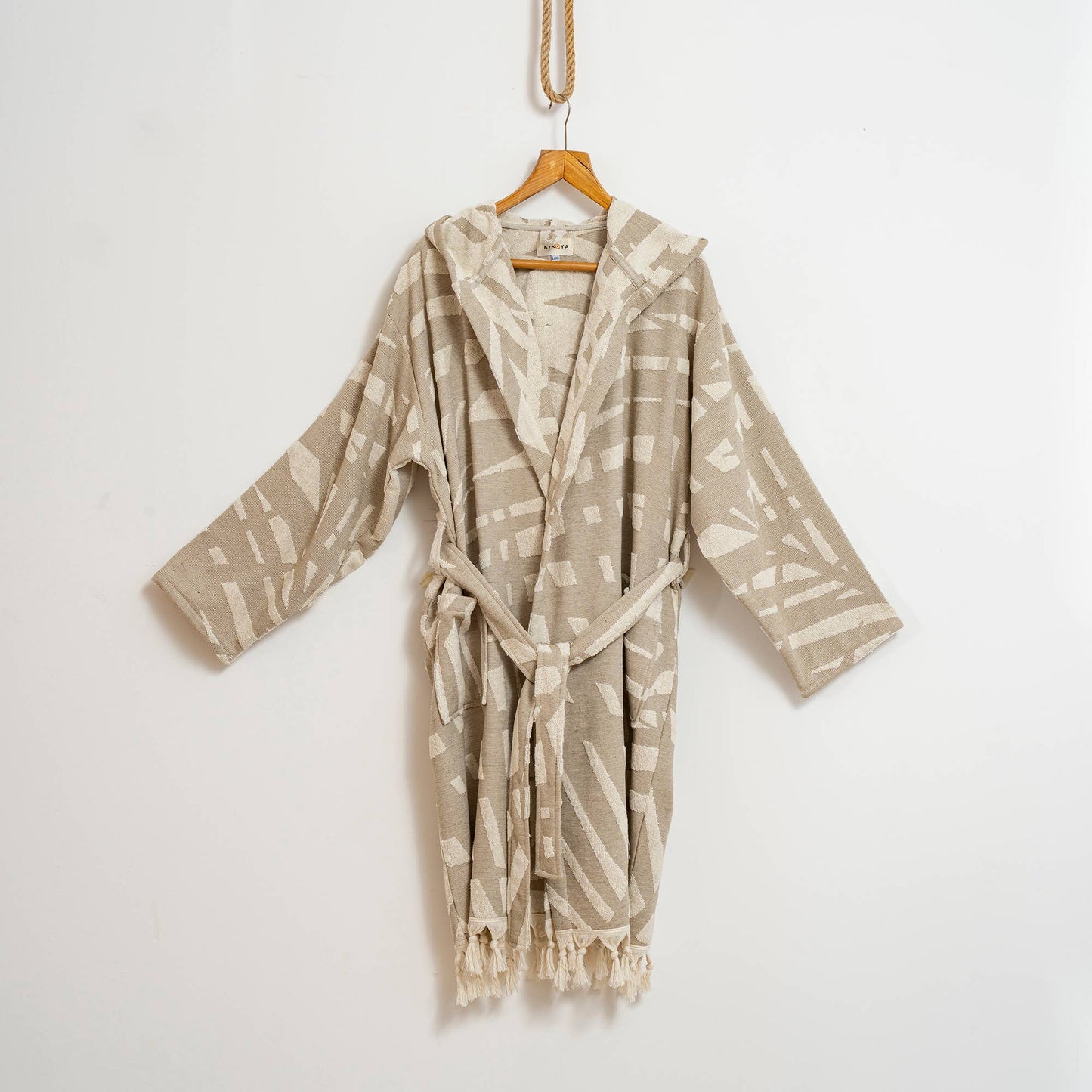 Raised Terry Bathrobe Turkish Cotton Light Weight Quick-dry