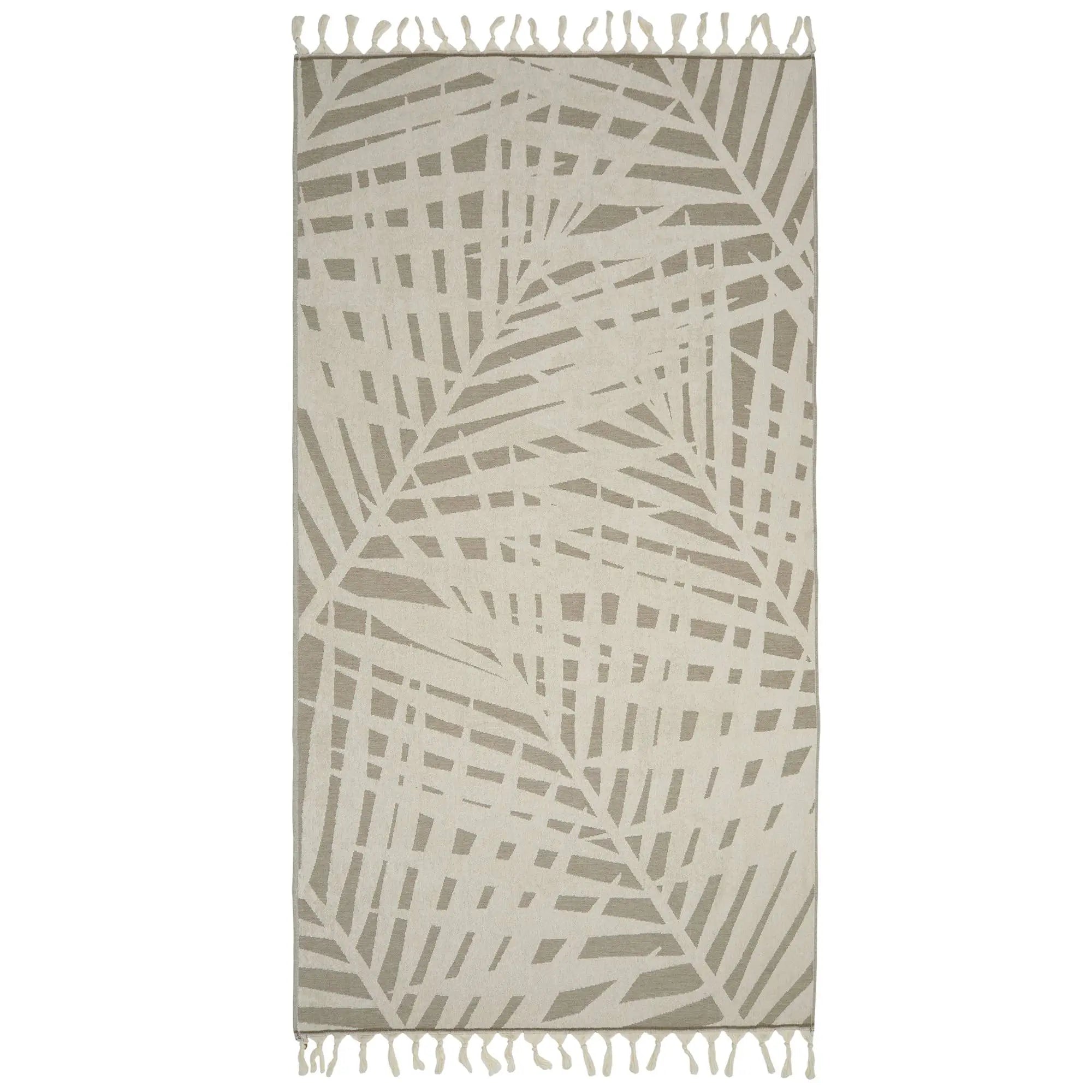 Palm Leaf Turkish Cotton Terry Beach Bath Towels Lake Pool Kikoya