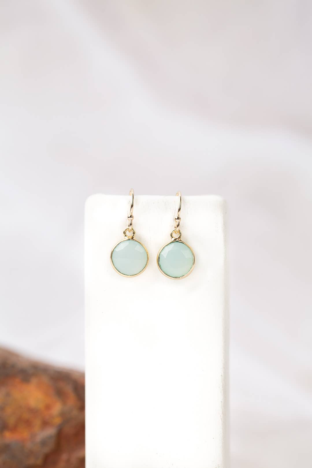 Favorites Chalcedony Simple Earrings