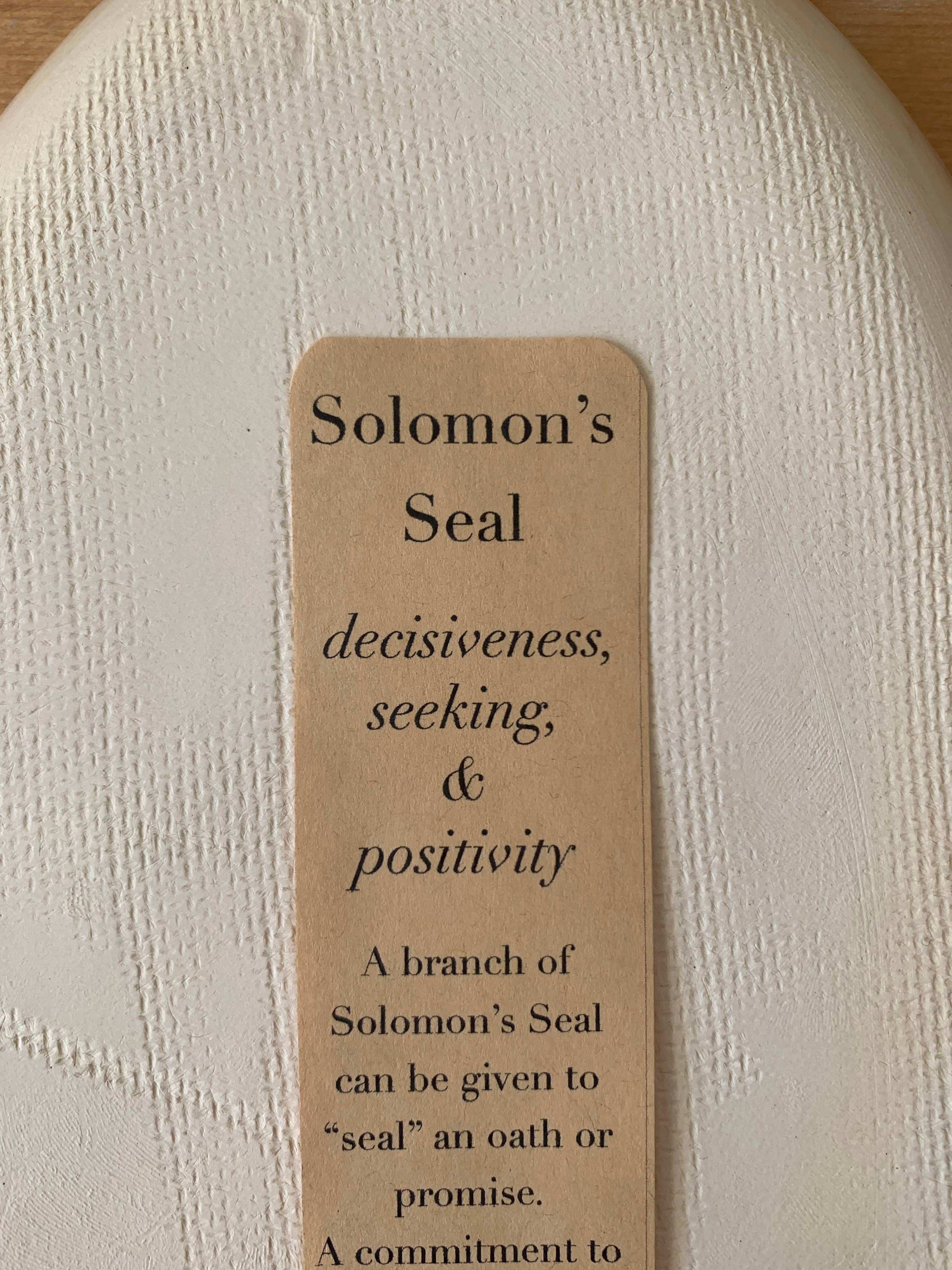Solomons Seal Oval Platter