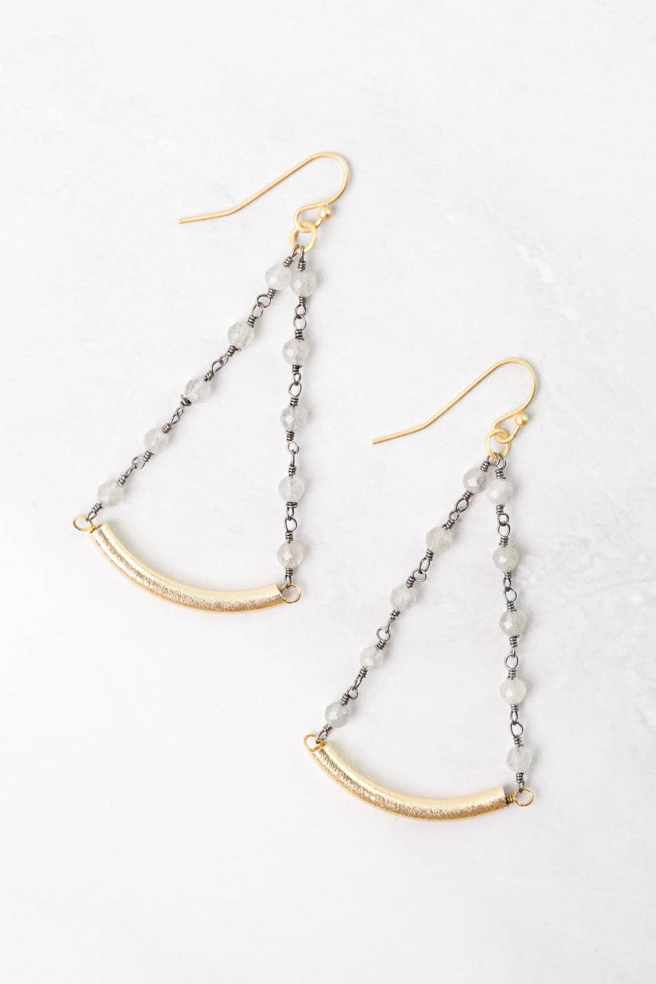 Equinox Labradorite Statement Earrings