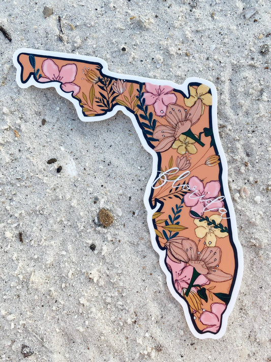 Florida Floral Sticker