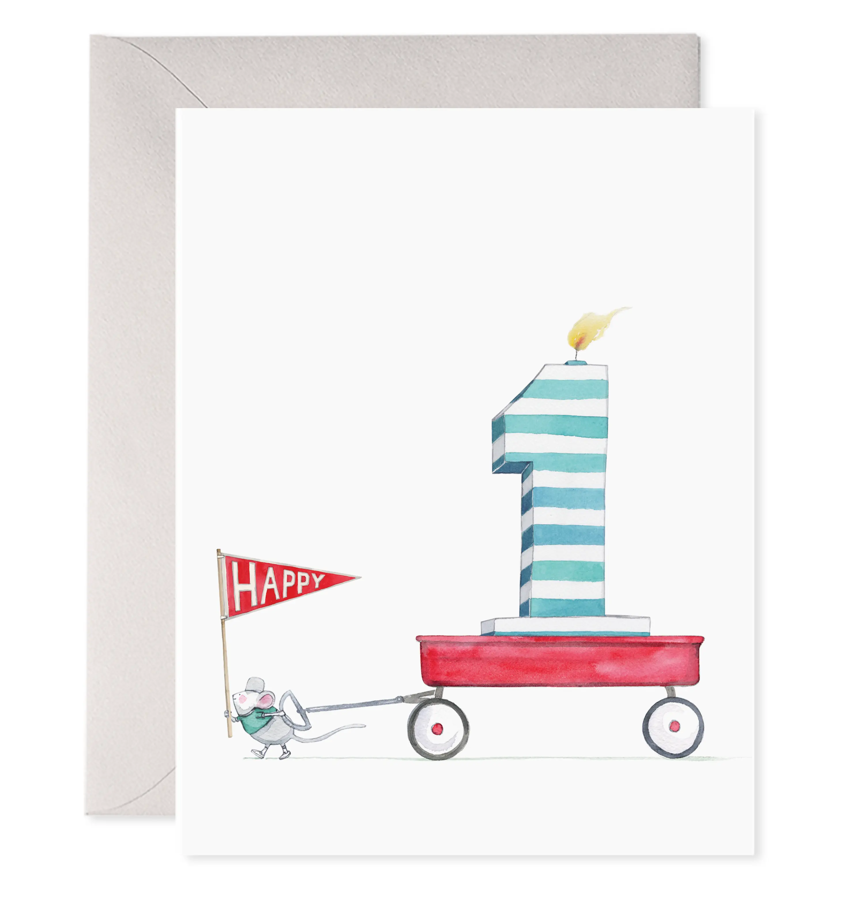 1st Bday Card | Kids Birthday Greeting Card E. Frances Paper