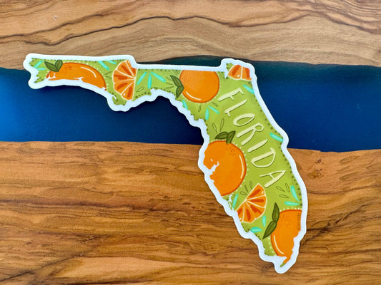 Florida Oranges Sticker 