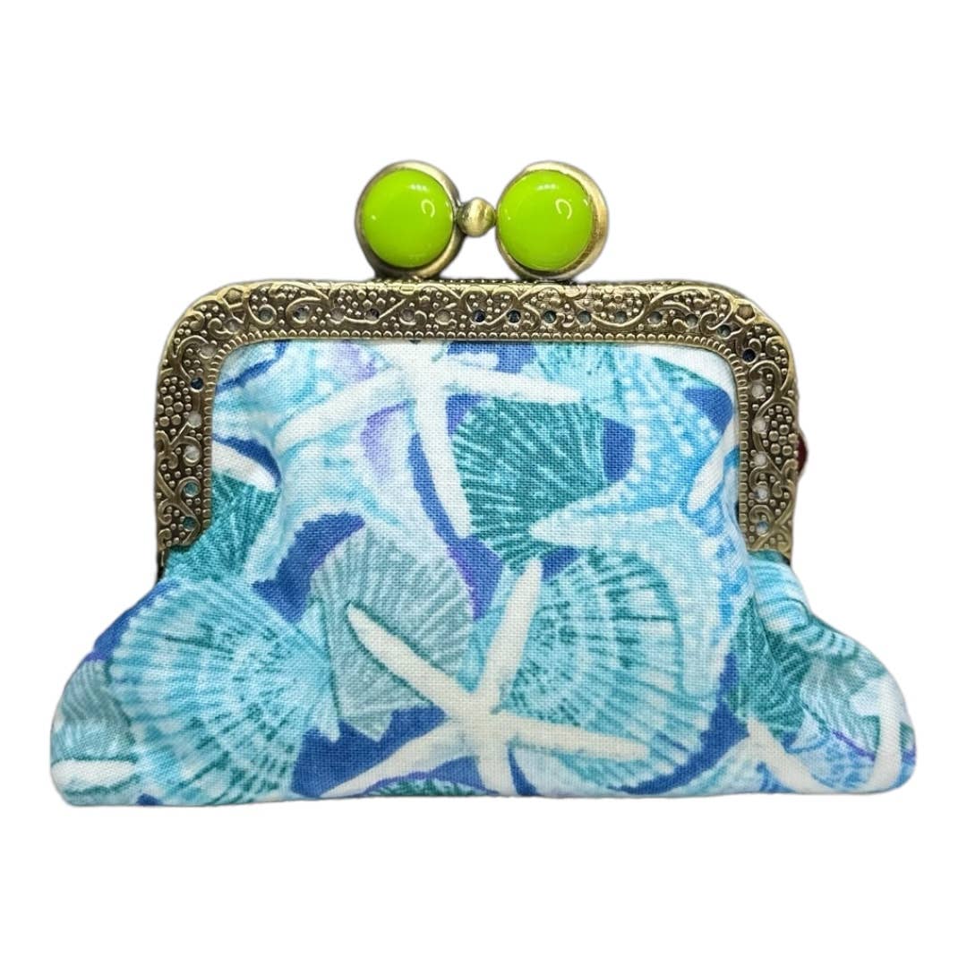 Kiki & Syds Mini Clutch Coin Purse - SeaGlass Kiki & Syds