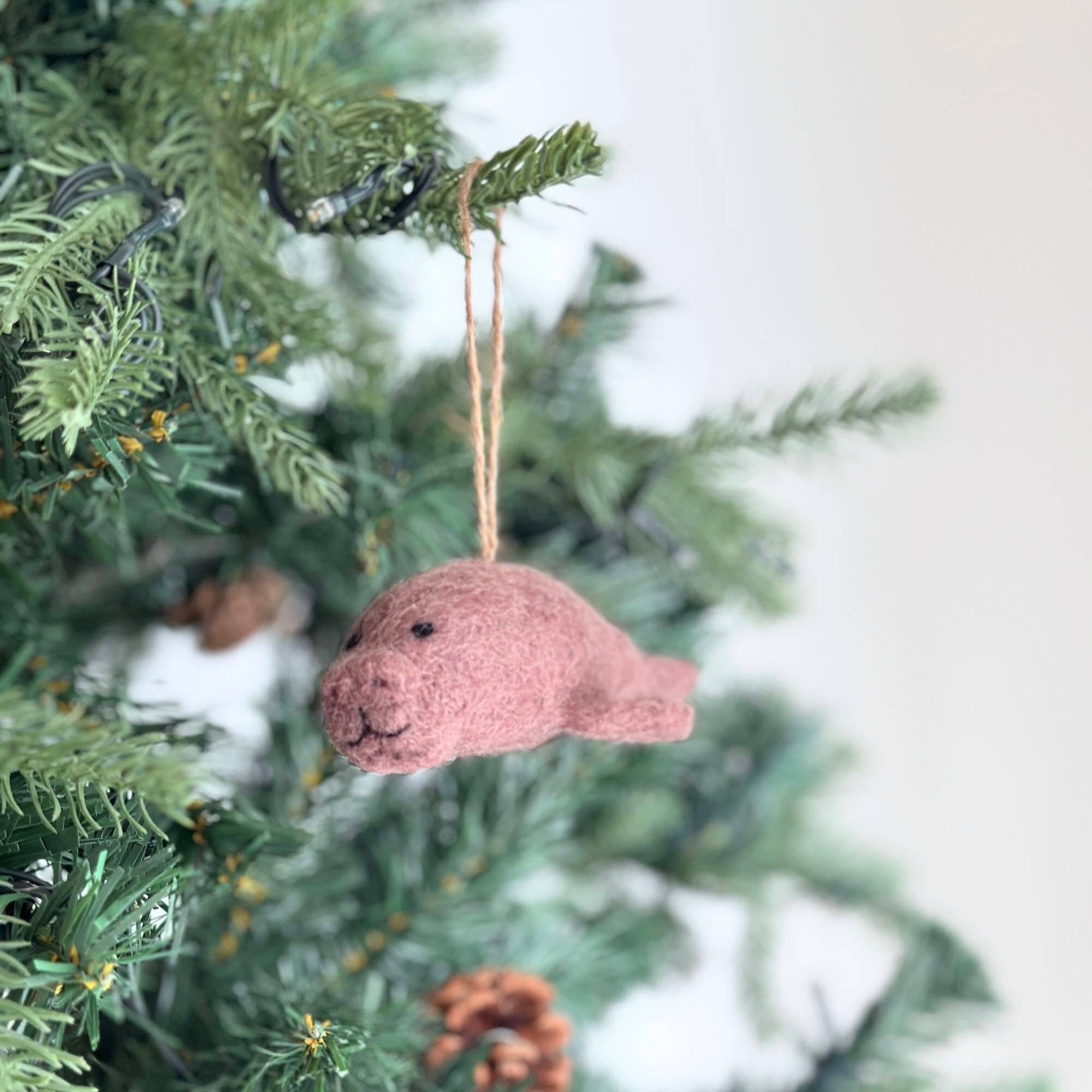 Manatee Felt Ornament Ganapati