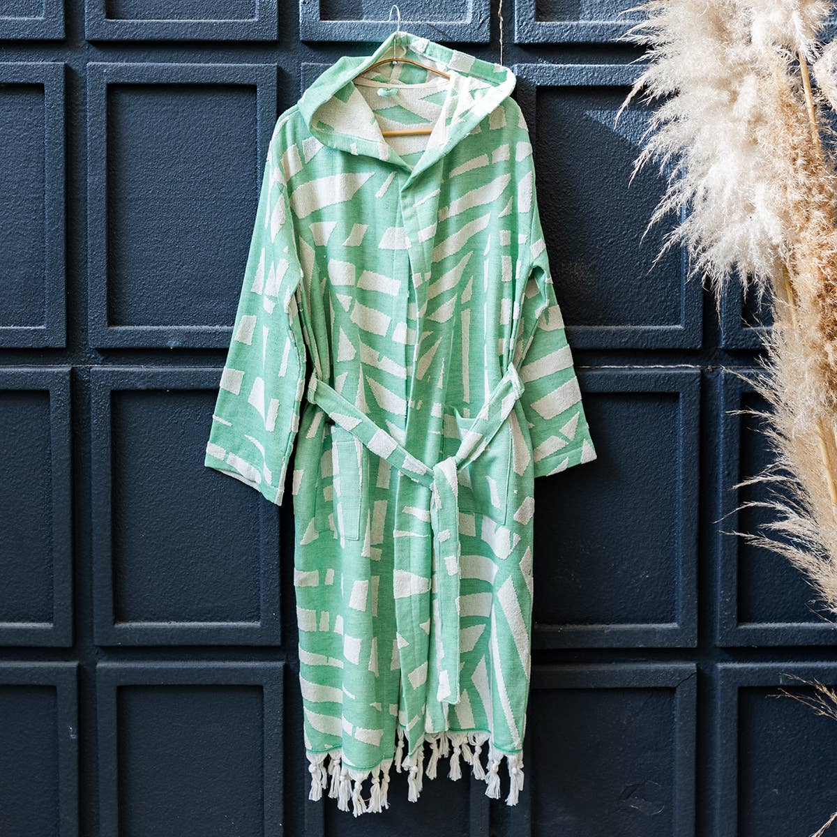 Raised Terry Bathrobe Turkish Cotton Light Weight Quick-dry