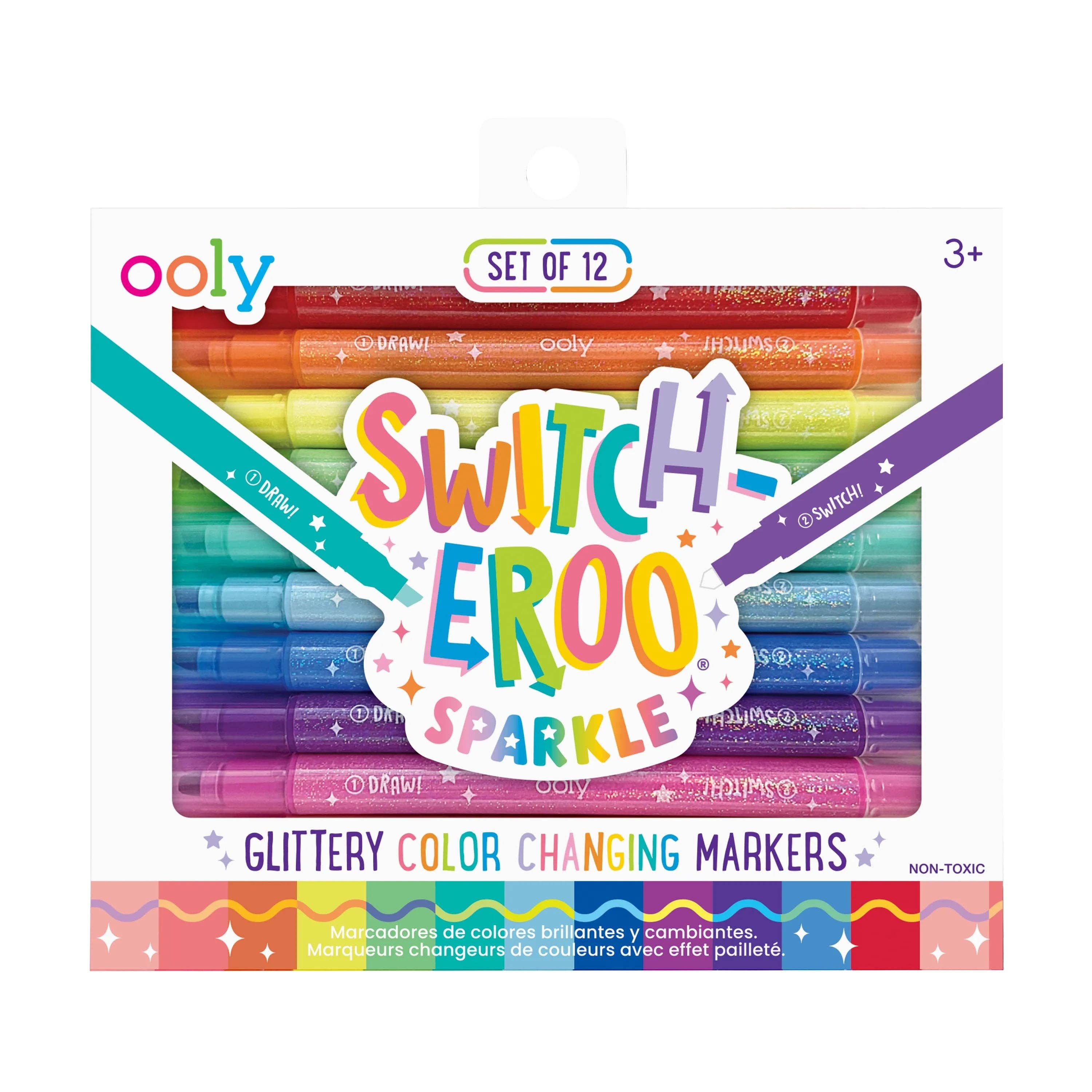 Switch-eroo! Sparkle Color Changing Markers - Set of 12 OOLY