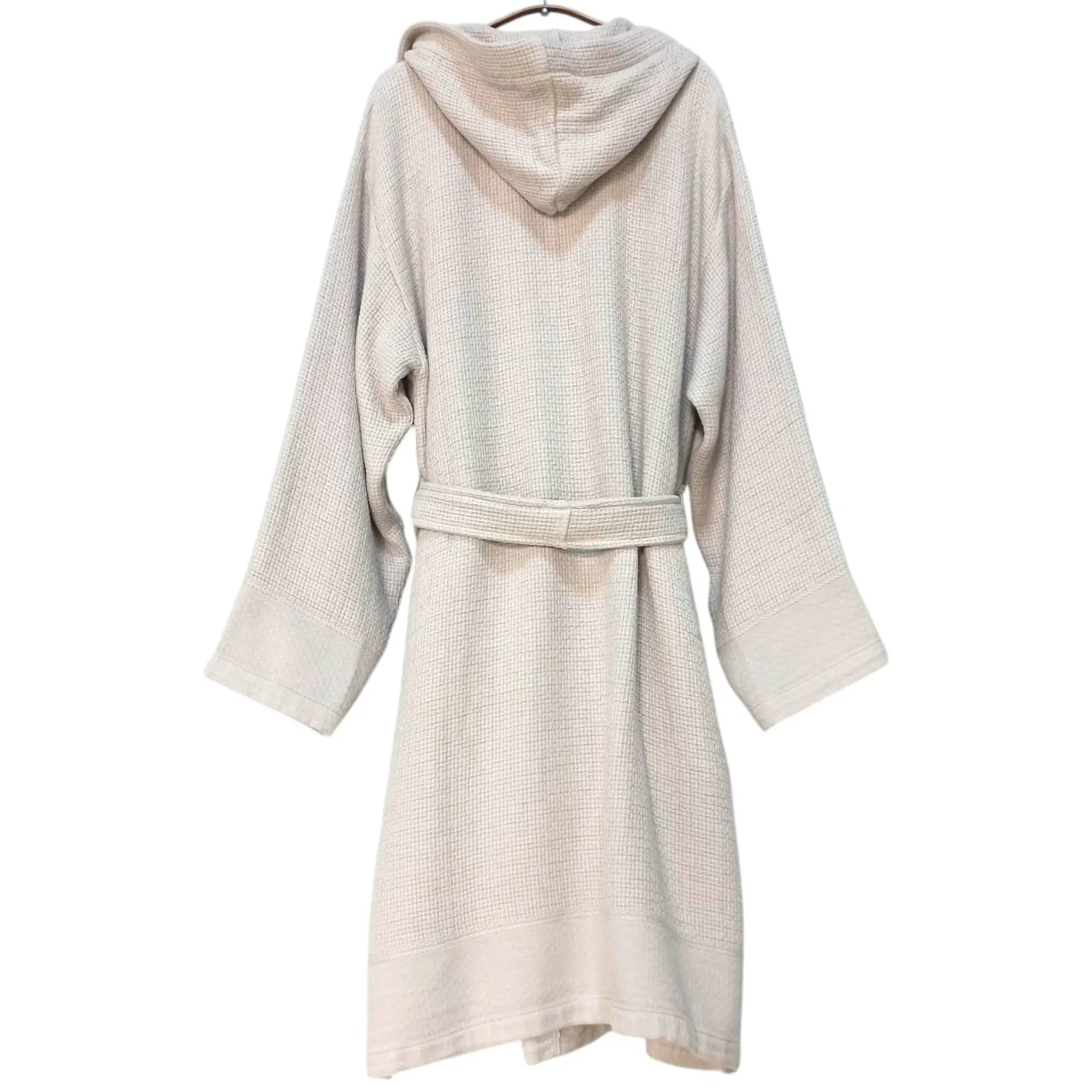 Stonewash Bathrobe Turkish Cotton LightWeight Hood Quick-dry Kikoya