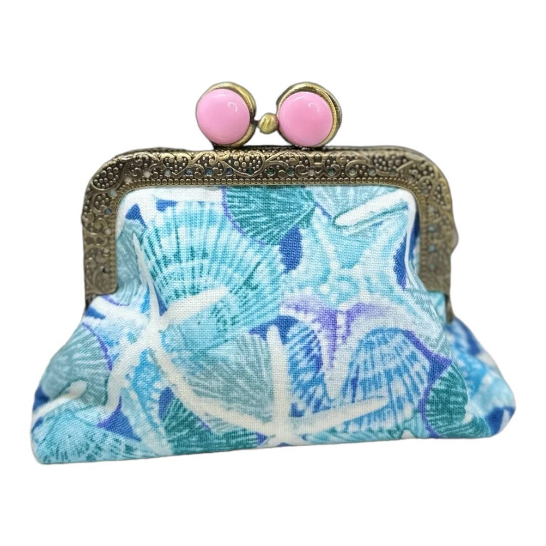 Kiki & Syds Mini Clutch Coin Purse - SeaGlass Kiki & Syds