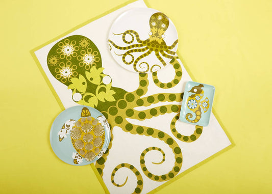 Capri Octopus Tea Towel THOMASPAUL