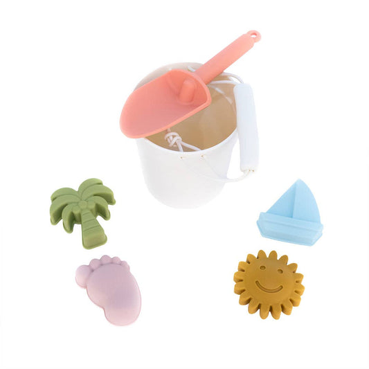 Kids Silicone Beach Bucket and Sand Toys Gift Set Emerson and Friends
