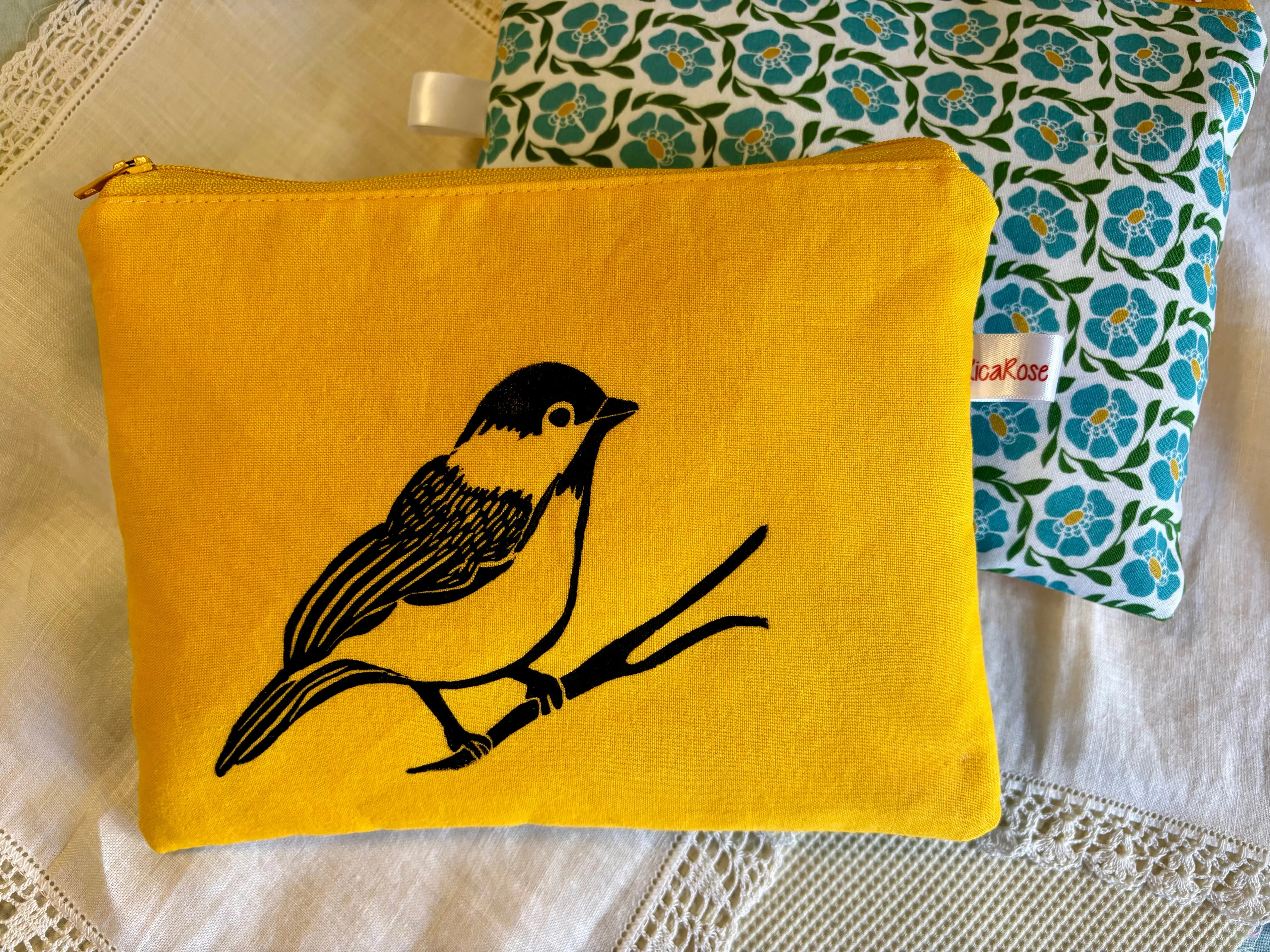 Bird Handmade Bag Yellow Rica Rose
