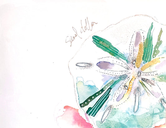 Sand Dollar Xtal Art Card Small