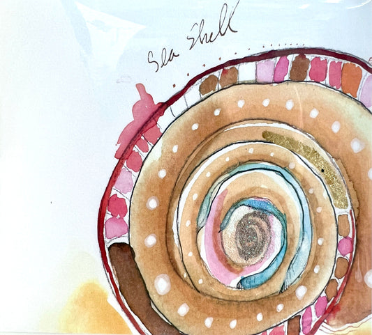 Sea Shell Xtal Art Card Small