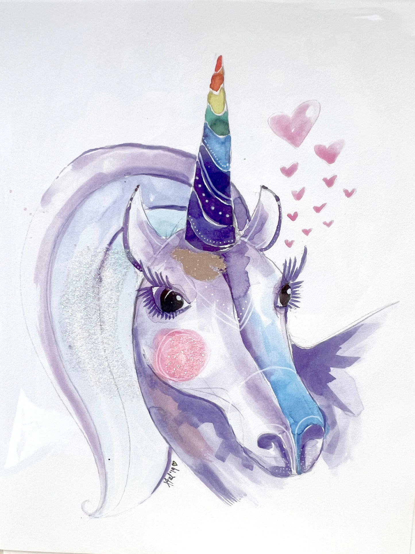 Unicorn Xtal Art Card Small