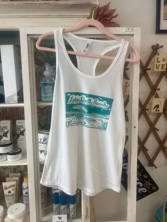 L-Dub Pigmented Press Tank White L Sea You