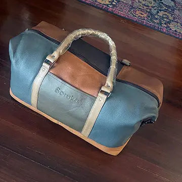 Verdu Leather Duffel Travel Bag Soruka