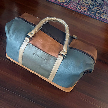 Verdu Leather Duffel Travel Bag Soruka