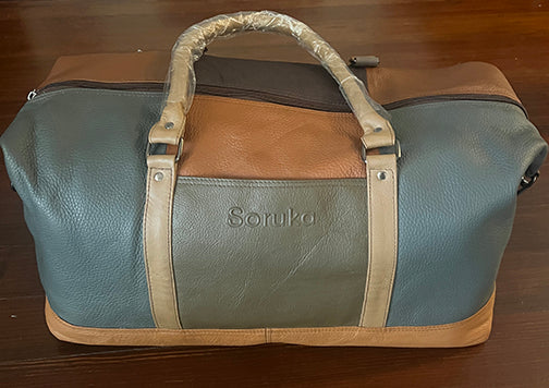 Verdu Leather Duffel Travel Bag Soruka