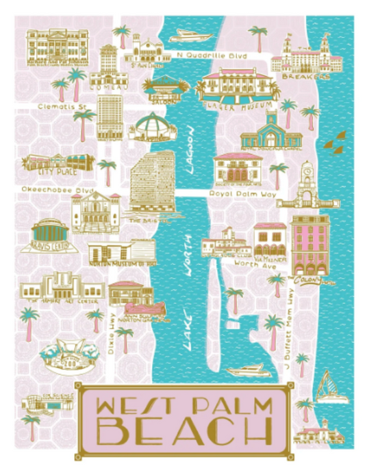 West Palm Beach print with Frame