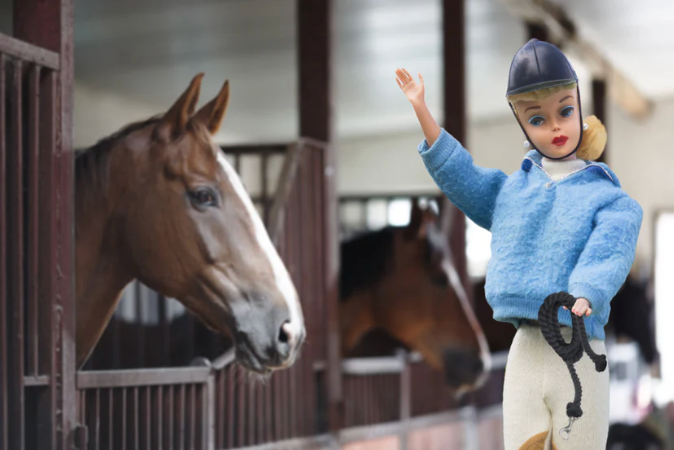 Barbie Print Chestnut Love  13x19 Framed