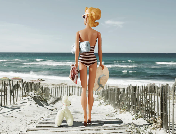 Barbie Print Last Days of Summer 13x19 framed