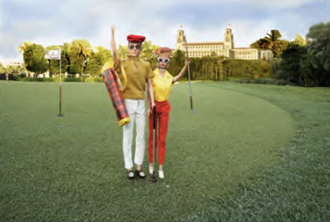 Barbie Print Beach Scootering  13x19 framed