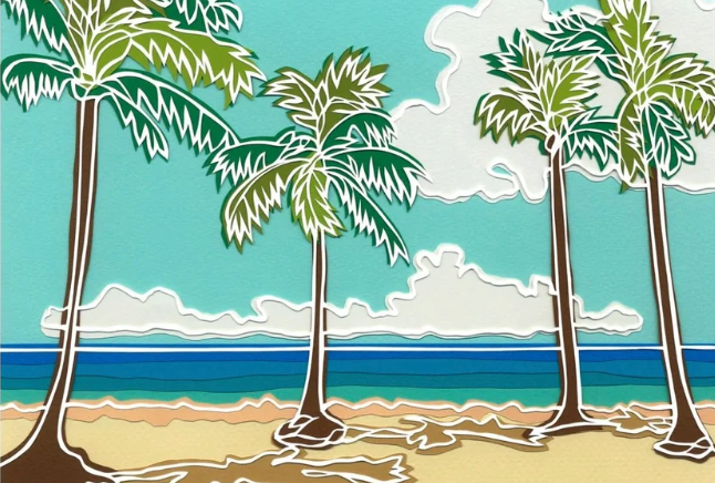 Beach Front 11x14 Lucy Hawk