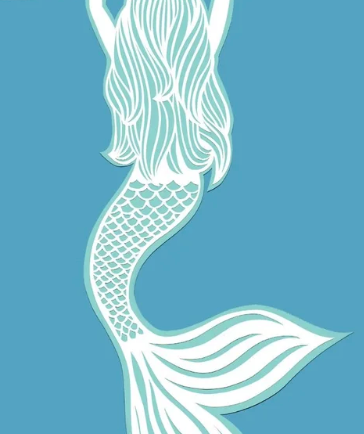 Mermaid 8x10 Lucy Hawk Framed