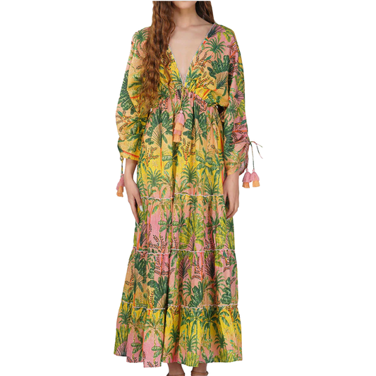 Endless Summer Printed Maxi Dress S M L America & Beyond