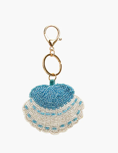 Pearl Shell Beaded Charm Keychain