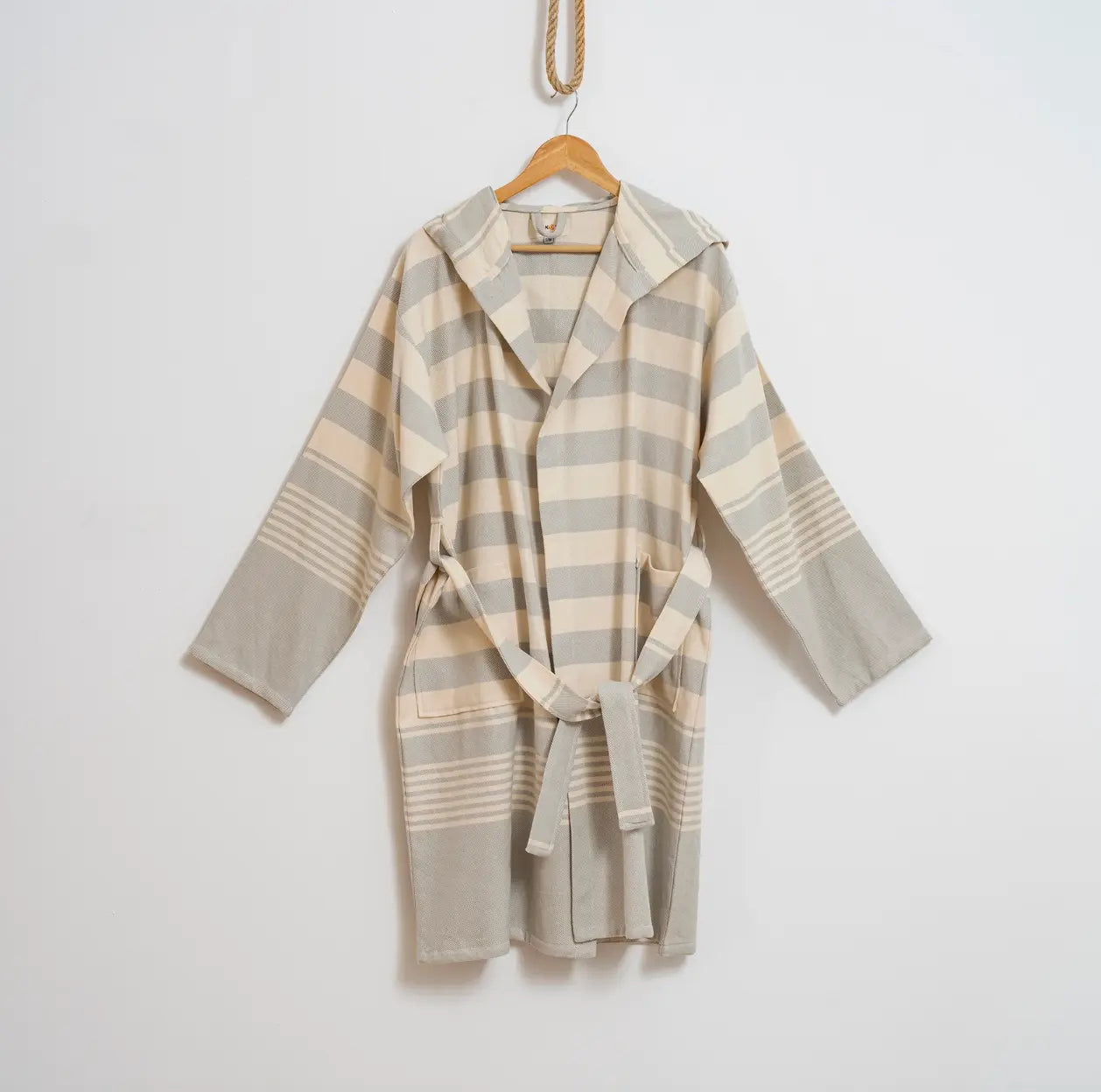 Bathrobe Turkish Cotton LightWeight Summer Hood Kimono Robe Kikoya