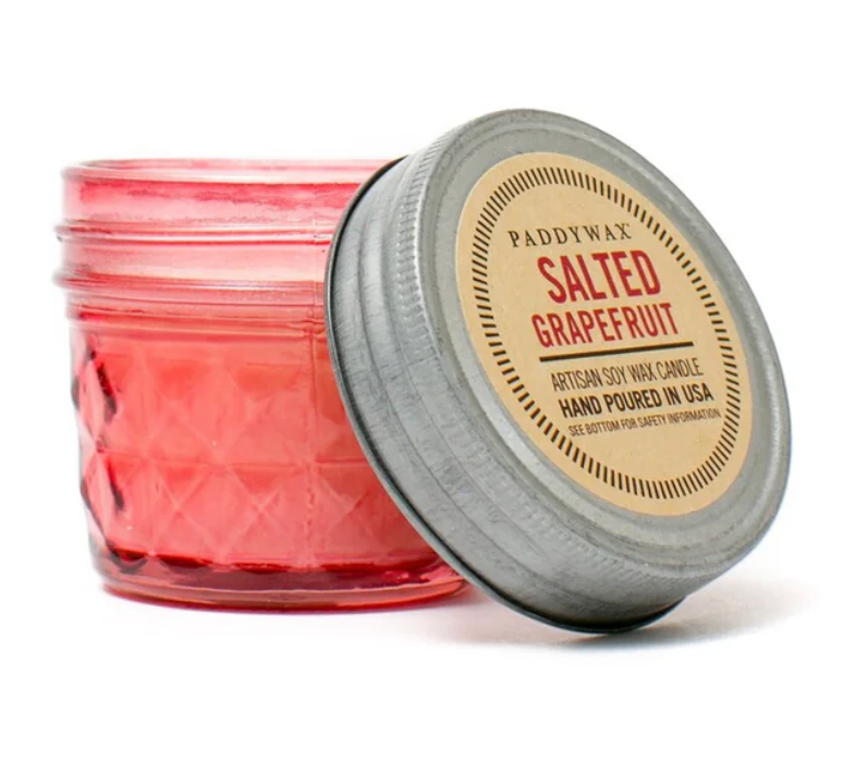 Salted Grapefruit: Vintage Relish Jar Scented Candle Paddywax