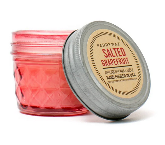 Salted Grapefruit: Vintage Relish Jar Scented Candle Paddywax