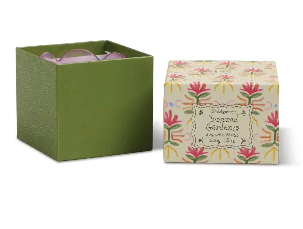 Tulip Glass Candle - Bronzed Gardenia