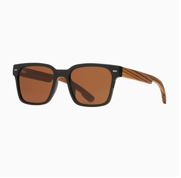 Oliver Onyx/Walnut Wood Brown Polarized