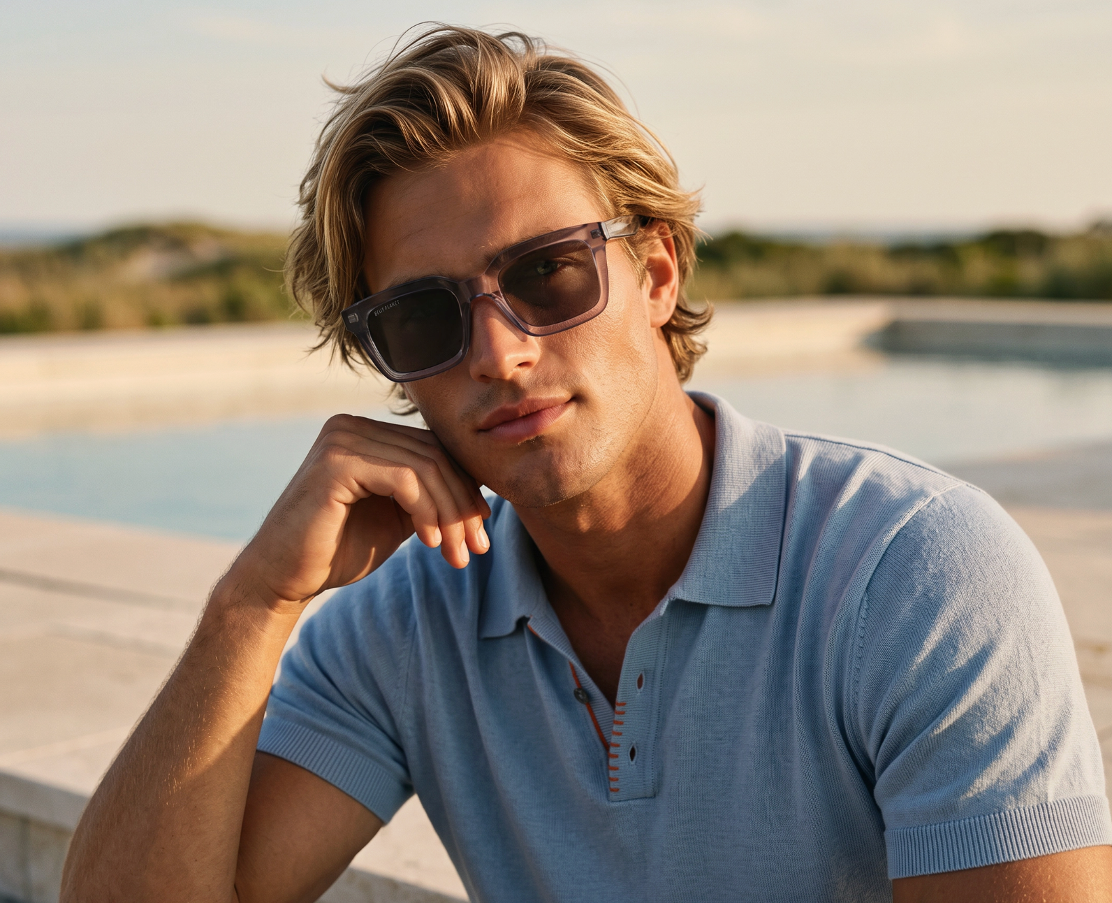 Lawson Onyx / Smoke Polarized Blue Planet Eco-Eyewear