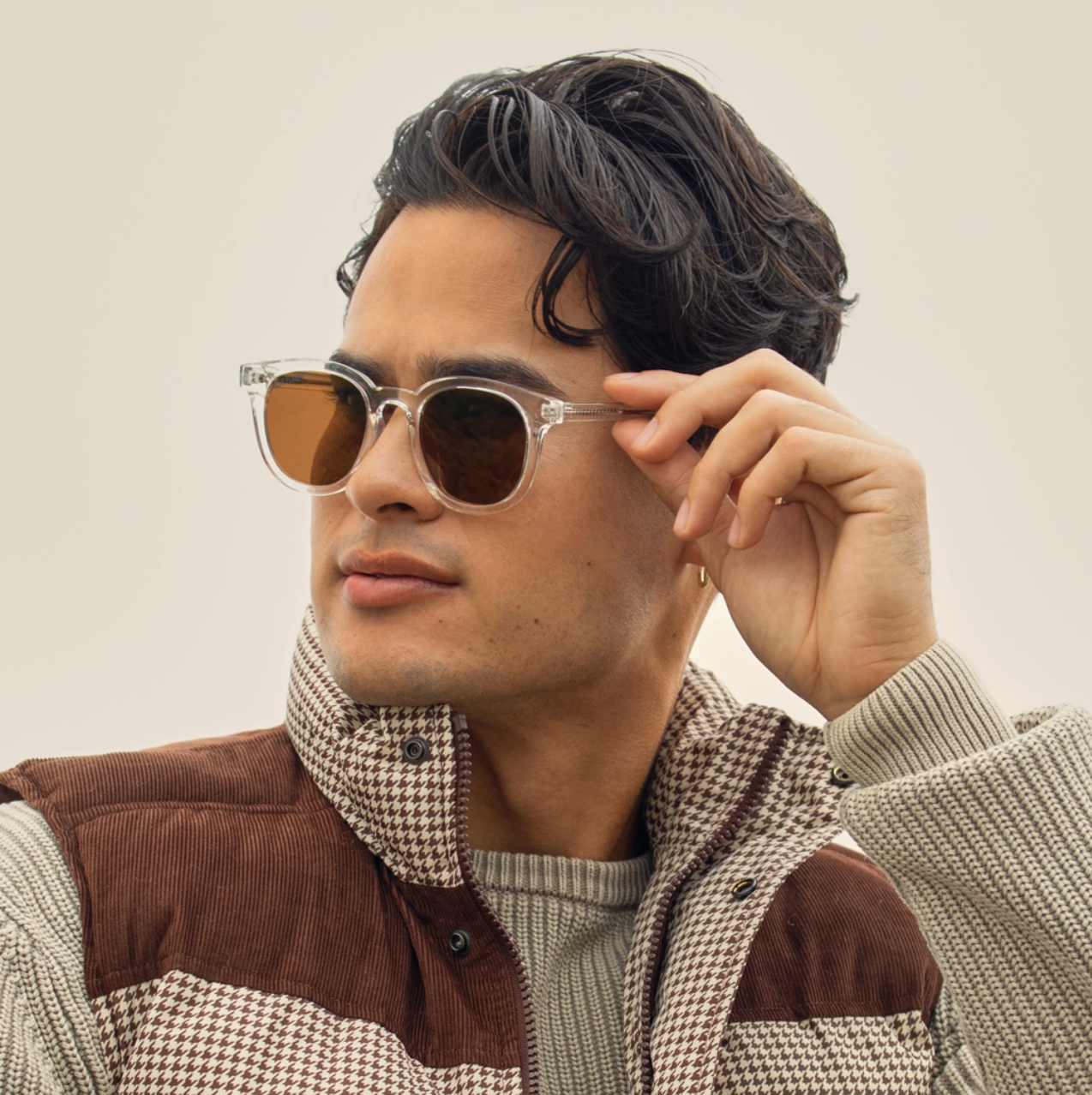 Gram - Crystal Clear Brown / Brown Polarized Blue Planet Eco-Eyewear