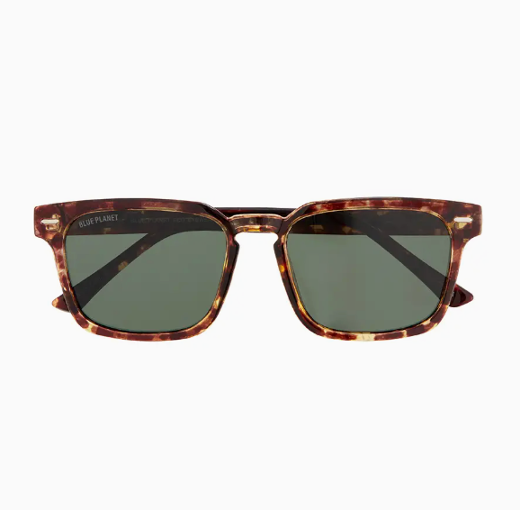 Hudson Brown Marble / Grey Green Polarized Blue Planet Eco-Eyewear