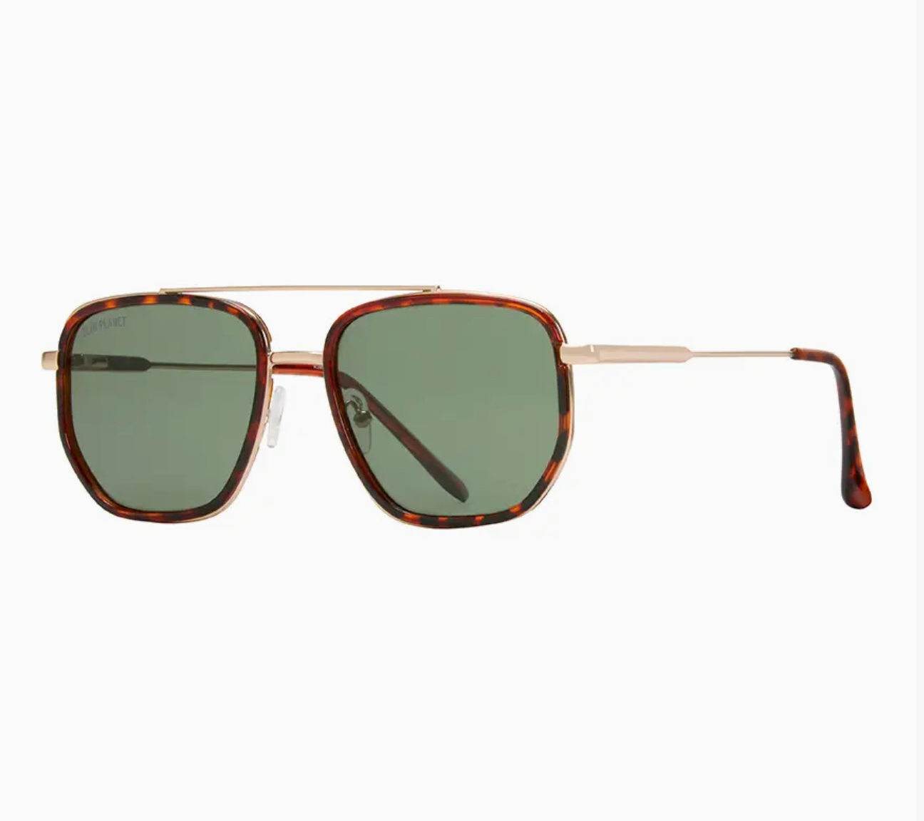 Flynn Brown Tor/ Matte Gold / Grey Green Polarized Blue Planet Eco-Eyewear
