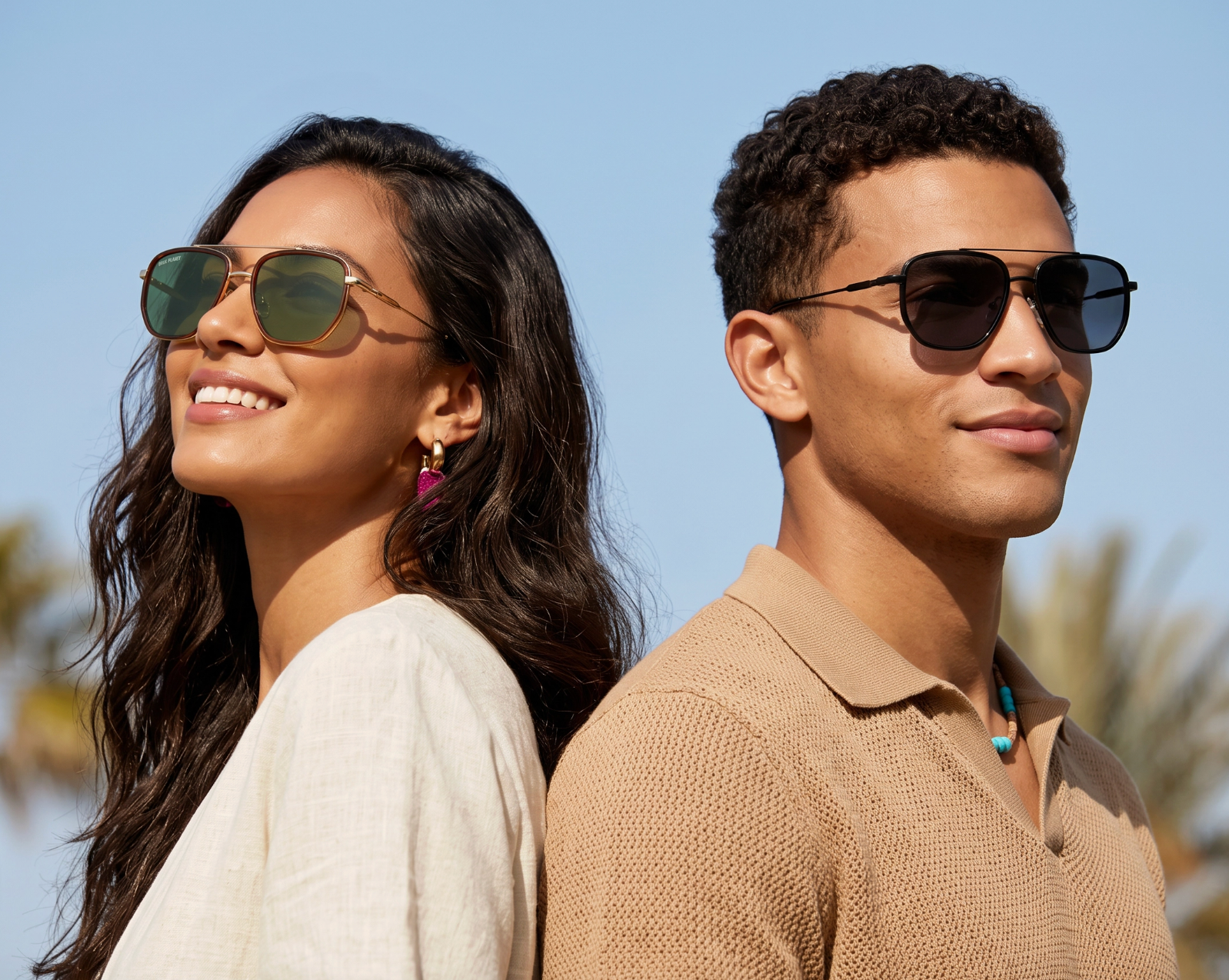Flynn Brown Tor/ Matte Gold / Grey Green Polarized Blue Planet Eco-Eyewear