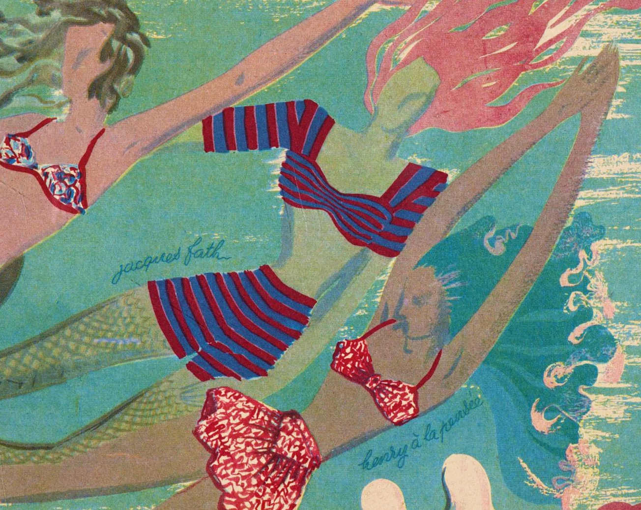 Mermaids from French Le Femme Magazine 1945 PrintsxCharming