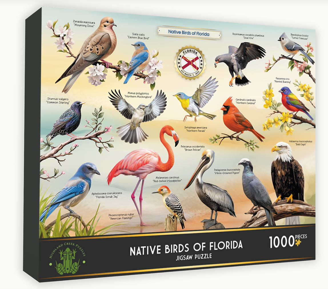 Native Birds of Florida Jigsaw Puzzle Highland Creek Puzzles