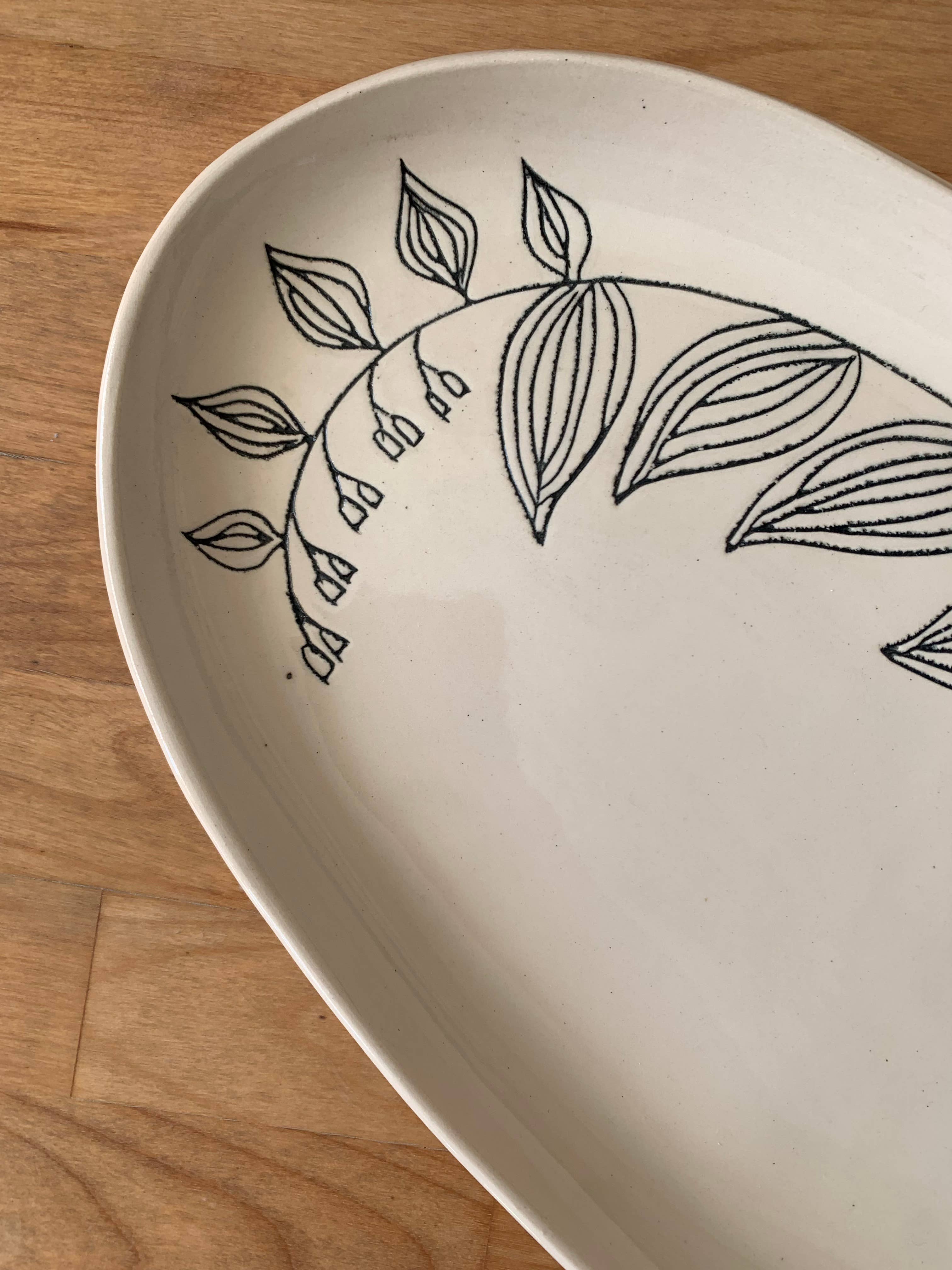 Solomons Seal Oval Platter